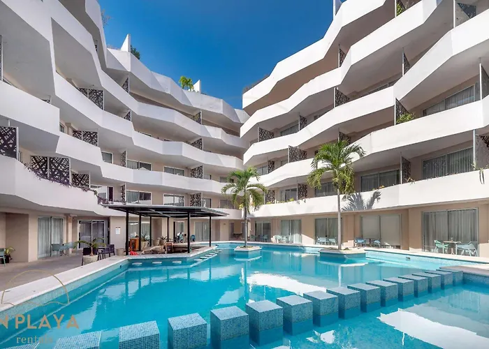 Dom wakacyjny Quiet Pool-view 1br Near 5th Avenue Playa del Carmen